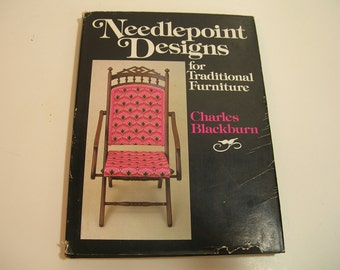 Needlepoint Designs For Traditional Furniture Vintage Book
