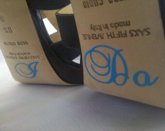 I Do stickers, Custom blue Shoe stickers, something blue for brides shoes. Sky blue vinyl decal in cursive font for wedding heels RTS