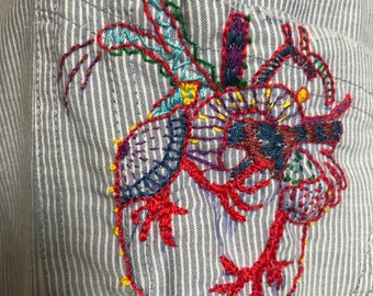 Embroidered Colored Heart