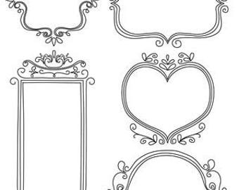 Autumn Leaves clear stamps Whimsical Frames by Andrea Victoria. Item is new.