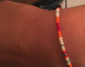 heat wave seed bead bracelet