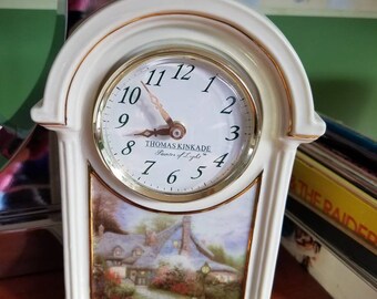 Clock Thomas Kinkade Painter of light Sweetheart cottage
