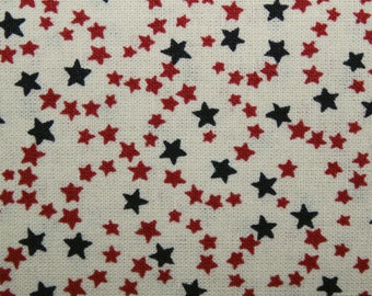 4th of July, Americana, Red White Blue Stars, Fabric, Stars, Quilting Fabric, Sewing Fabric, Cotton Fabric, By The Yard, Patriotic Fabric