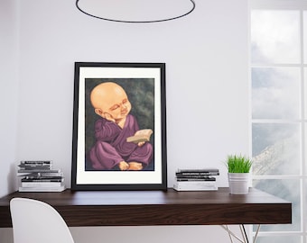 Little Buddha art reproduction print