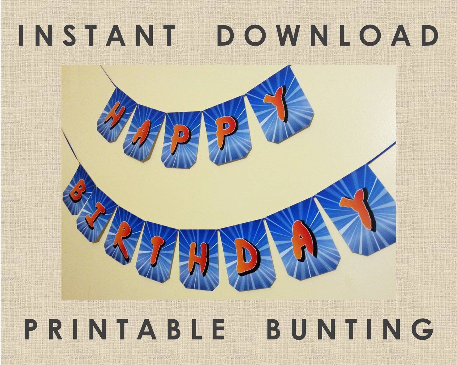 Naruto Party Happy Birthday Naruto Bunting Naruto Banner