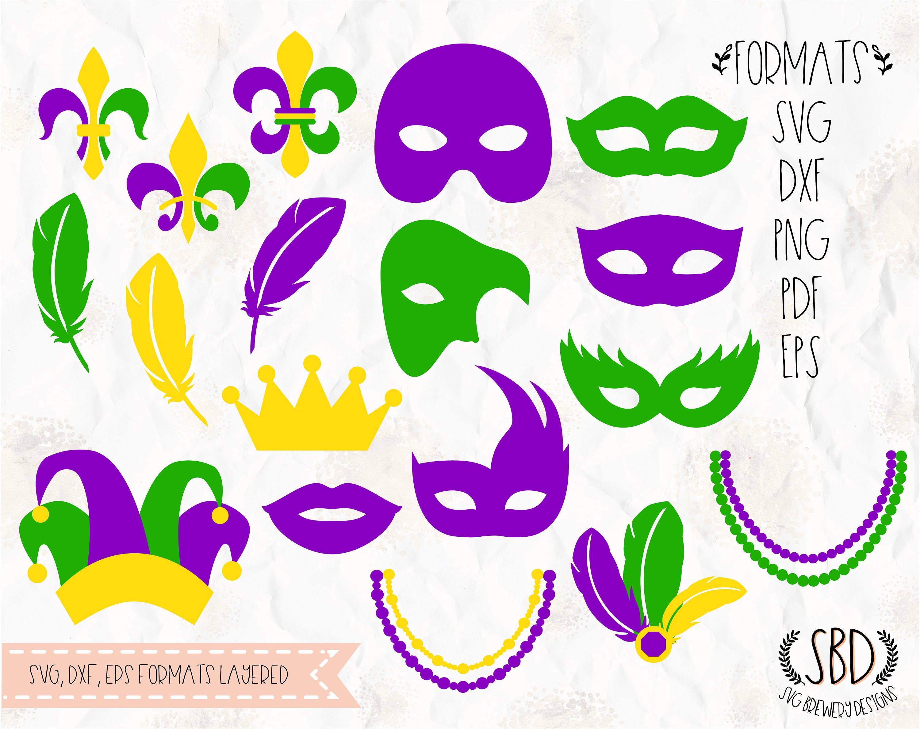 mardi gras crown svg