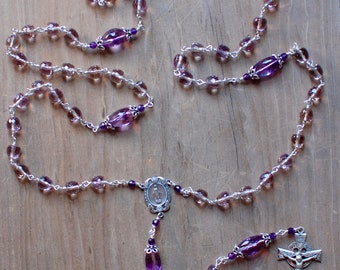 Ametrine and Sterling Silver Rosary