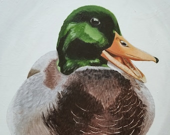 Mallard Duck Original Acrylic Painting