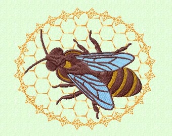 Embroidery pattern - honey bee