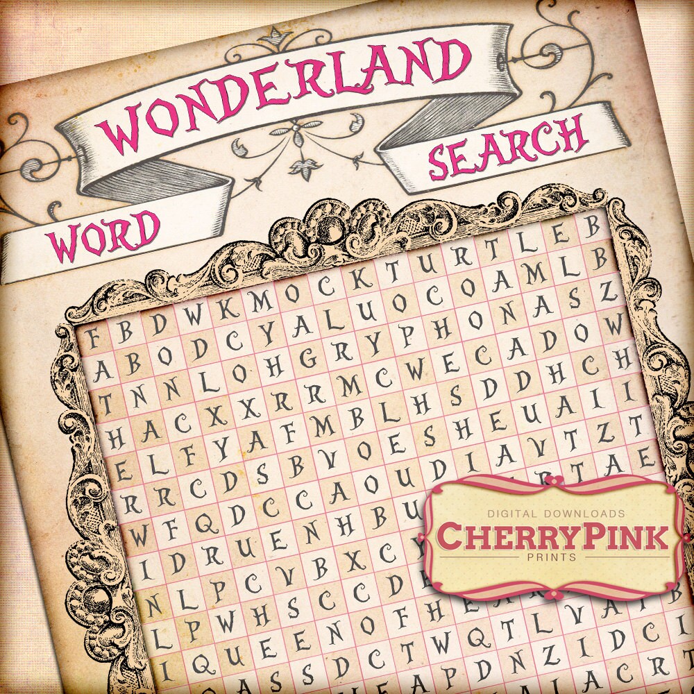 alice-in-wonderland-word-search-games-party-decoration