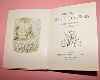 Beatrix Potter Collectible The Tale of the Flopsy Bunnies c. 1950's