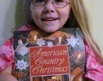 Crafting and Pattern Book - American Country Christmas 1993 - Quilting Patterns, Holiday Recipes, Country Needlecraft, History