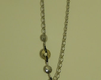 Silver circles necklace