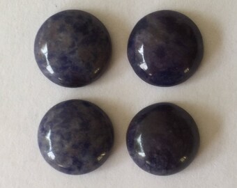 13 mm sodalite round cabochons 4 pieces lot