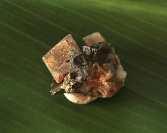 Siderite with Chalcopyrite ~ Peruvian mineral specimen