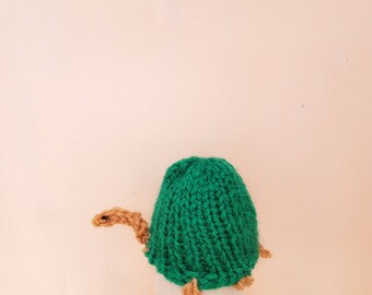 Hand Knitted Tortoise Egg Cosy