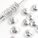 TierraCast Pewter Beads - Bright Silver NUGGET SPACER 7mm (25)