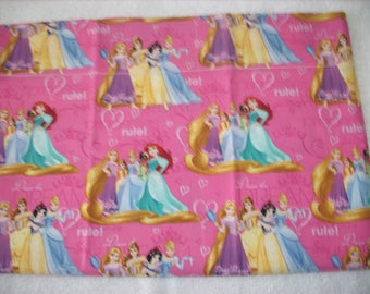 Princesses travel pillowcase