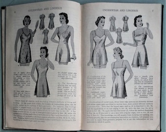 Underwear and Lingerie Parts 1 and 2 Woman's Institute of Domestic Arts & Sciences - vintage 1930s 1940s sewing book women's undies WW2 WWII