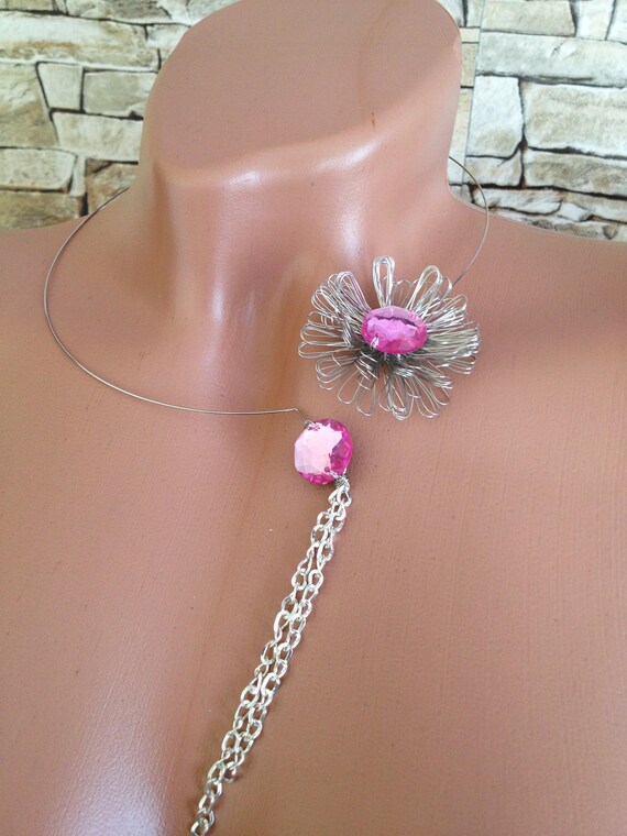 Wire Wrapped Necklace/ Brass wire choker/ Multi use necklace/