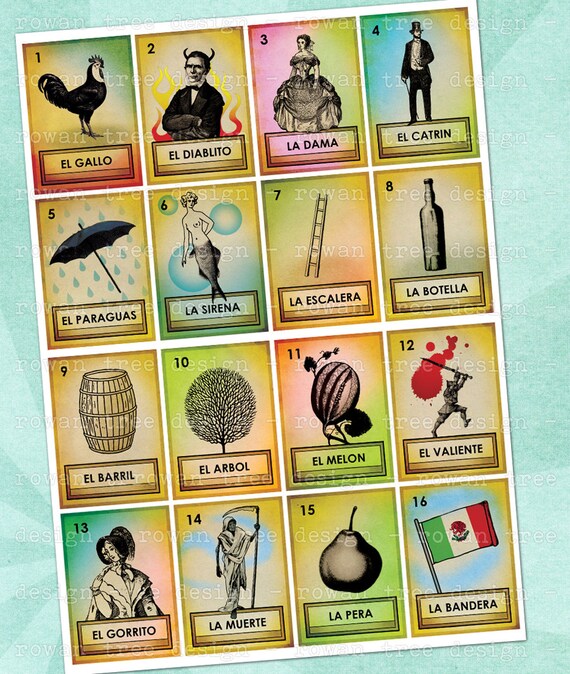 Lovely 30 Creative Loteria Card