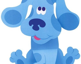 BLUE - Blues Clues - Instant Download - Digital Printable Design - Blue Printable