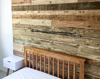 Reclaimed Pallet Wood Wall Cladding - 1 Metre Square Packs