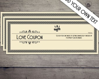 Coupon Book, Coupon Template, Love Coupon, Date Night Coupon, Love Coupons, Love Coupon Book,Love Coupons for Him,Boyfriend,DIGITAL DOWNLOAD