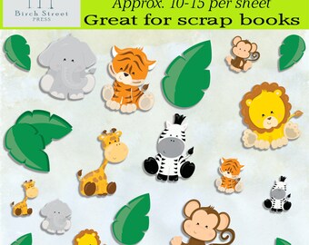 Jungle Babies sticker sheet