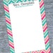 Teacher Notepad, Chevron Personalized Teacher Appreciation Gift, Teacher Memo Pad, Daycare Teacher, Custom Teacher Stationery, Note Pad