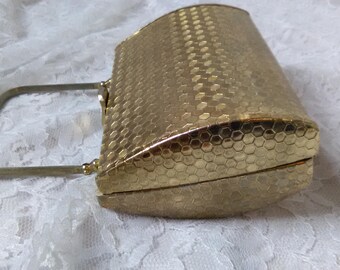 Vintage Walborg Gold Metal Purse