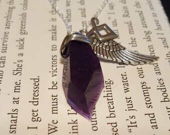 Clary Fray/Fairchild purple portal shard Inspired necklace form the Shadowhunters series