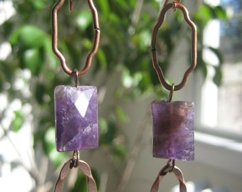 Amethyst--Burst of Lavender Earrings