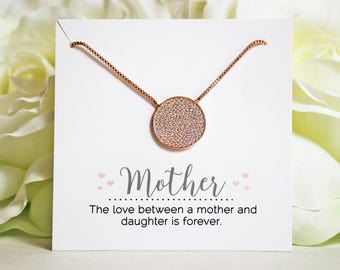 Rose Gold Necklace | Christmas Gift | Mother's Love | Mother's Gift | Sister's Gift | Bridesmaid Gift | Birthday Gift