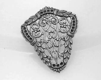 1pcs--Metal Stamping, Antique Silver (B19-7)