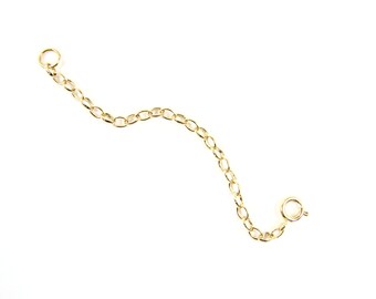 Extender Chain. Necklace Bracelet Accessory Extender. Gold filled, Rose Gold or Sterling Silver Chain Extender Anklet extension.