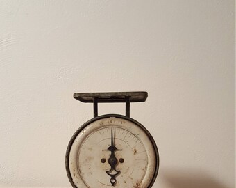 Vintage Green Pelouze Kitchenette Scale Deluxe Farmhouse Decor