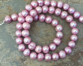Pink Potato Pearls, 8mm, 16 inch strand
