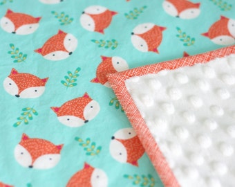 Custom Minky Baby Blanket, Baby Shower Gift, Toddler Minky Blanket, Baby Bedding, Handmade Blanket, First Birthday Gift, Baby Girl Blanket