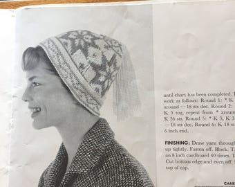 Caps and Mittens for Everybody from Bernat Handicrafter book 109 from 1960s