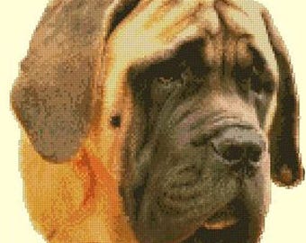 Old English Mastiff Counted Cross Stitch Kit
