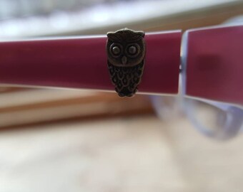 Bronze Owl Glasses Accessories. Gussies