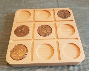 Quarters Tic Tac Toe