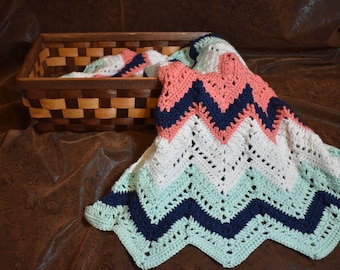Crochet Chevron Baby Blanket