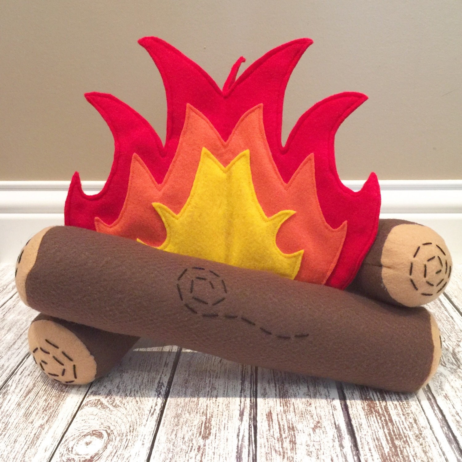 wooden campfire toy