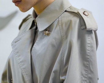 Vintage 1980's Slate Trench Coat