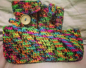 Handmade pouch for makeup/charger/pencils