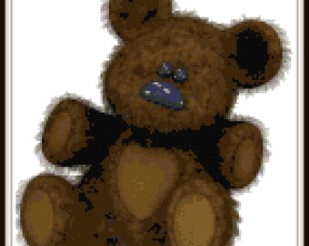 Teddy Bear Cross Stitch - PDF Download