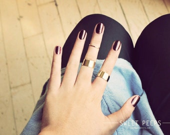 2 Tube Rings, Midi Rings, Midi Ring, Above Knuckle ring, , twist ring, Stack Ring