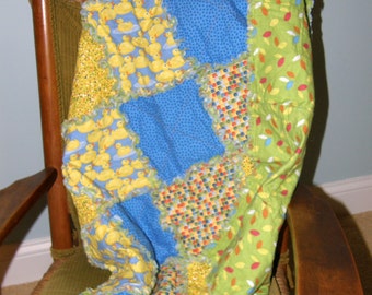 Homemade Baby Quilt, Baby Rag Quilt, Cotton Baby Blanket, Baby Crib Quilt, Crib Rag Quilt, Crib Quilt, Newborn Quilt, Newborn Quilt,